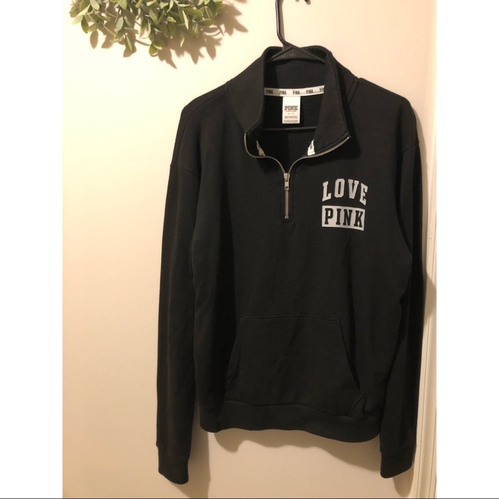 Victoria’s Secret Love Pink Quarter Zip - Picture 1 of 2